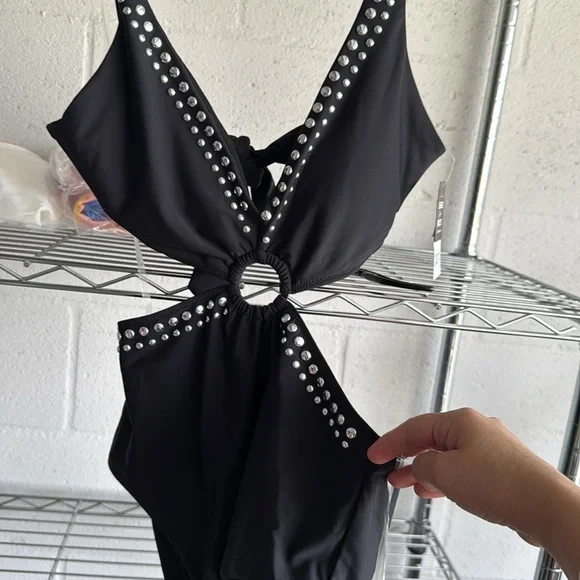 29. Bar Iii Women's Tell Me About It Stud One-Piece Swimsuit - Picture 2 of 2